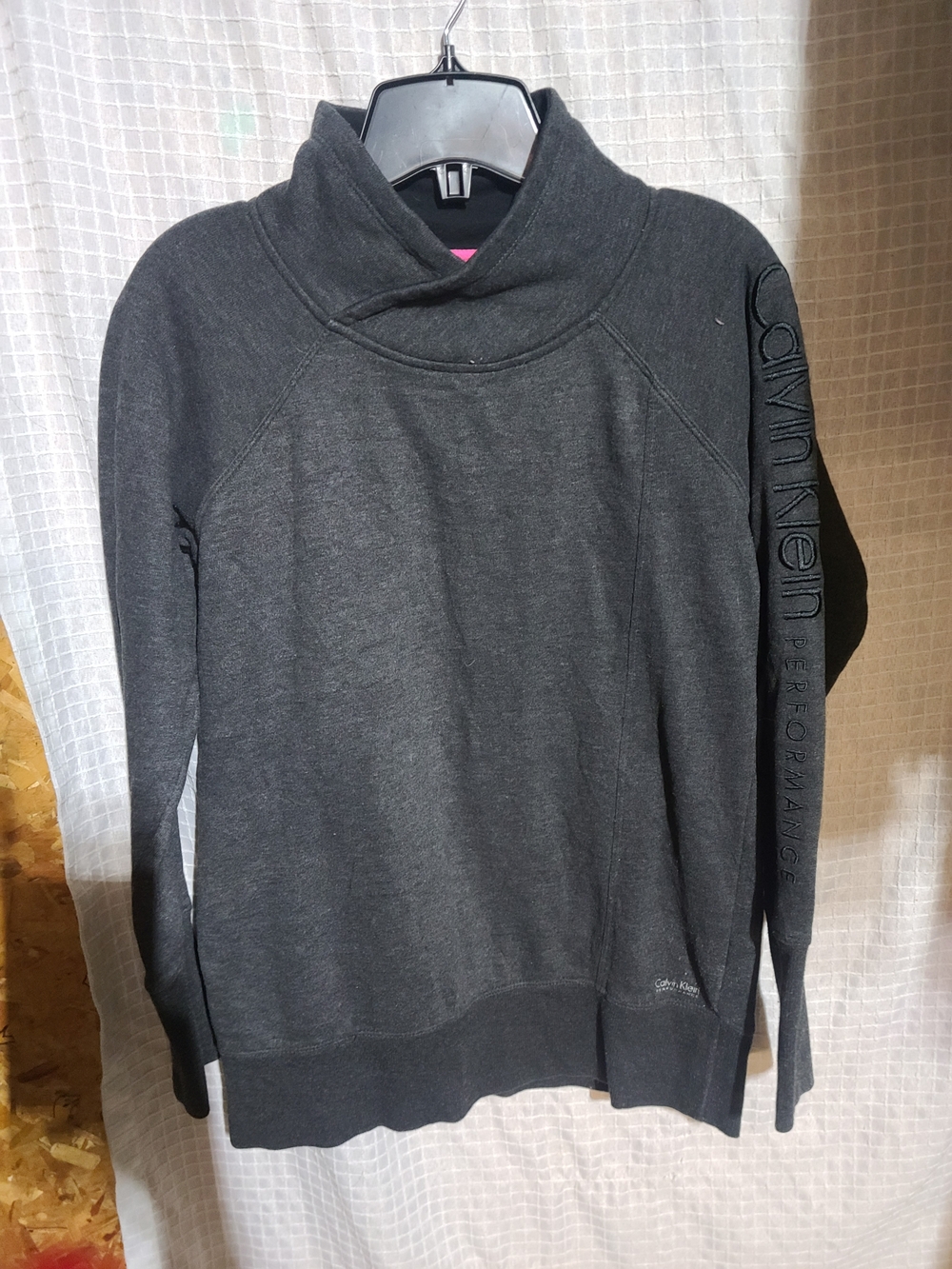 Calvin Klein Dark Gray Funnel Neck Pullover Sweater